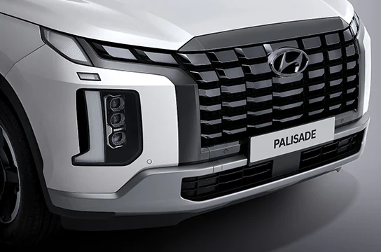 Dark chrome radiator grille